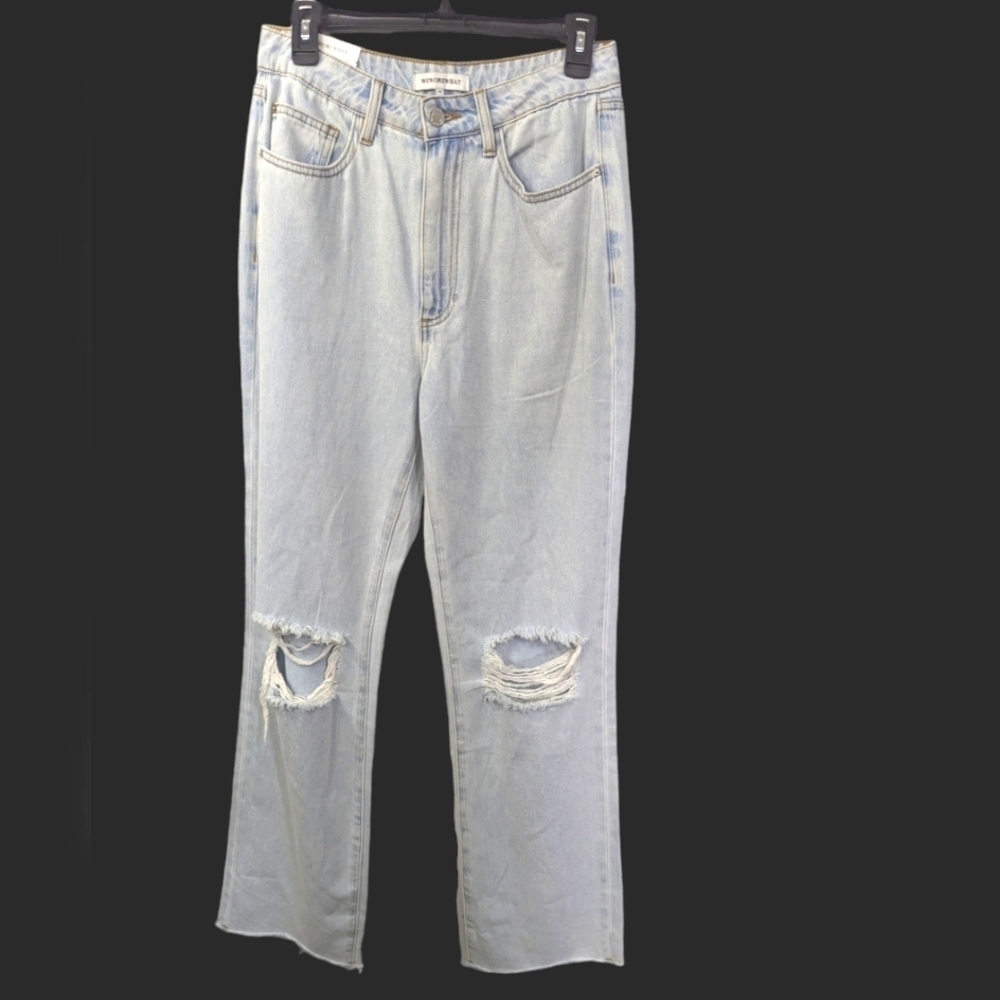 NEW....WeWoreWhat Distressed High Rise Dad Jeans...Size 28 - Picture 3 of 7